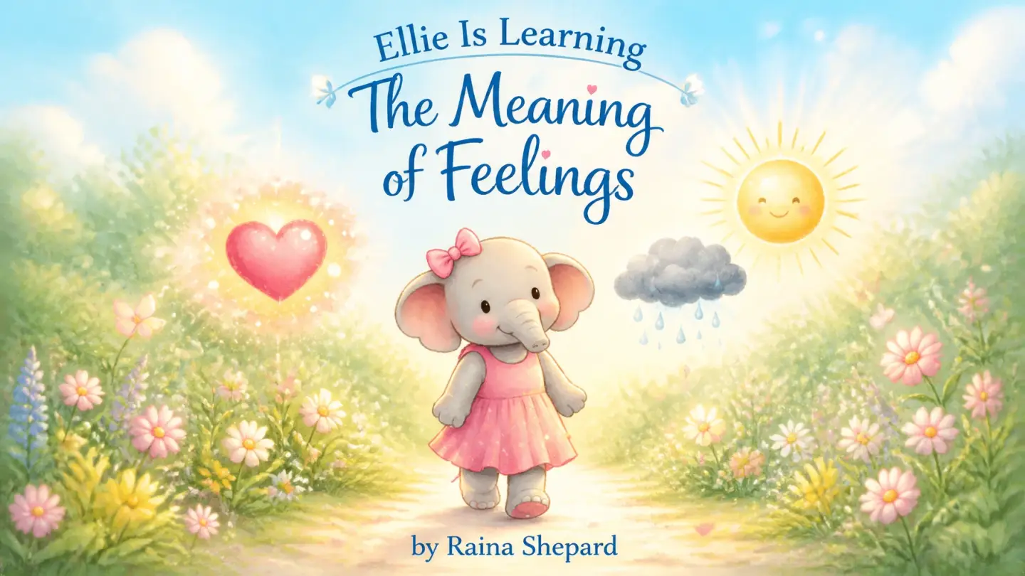 Ellie the Elephant helps children understand the different symbols of feelings like hearts and rain clouds.