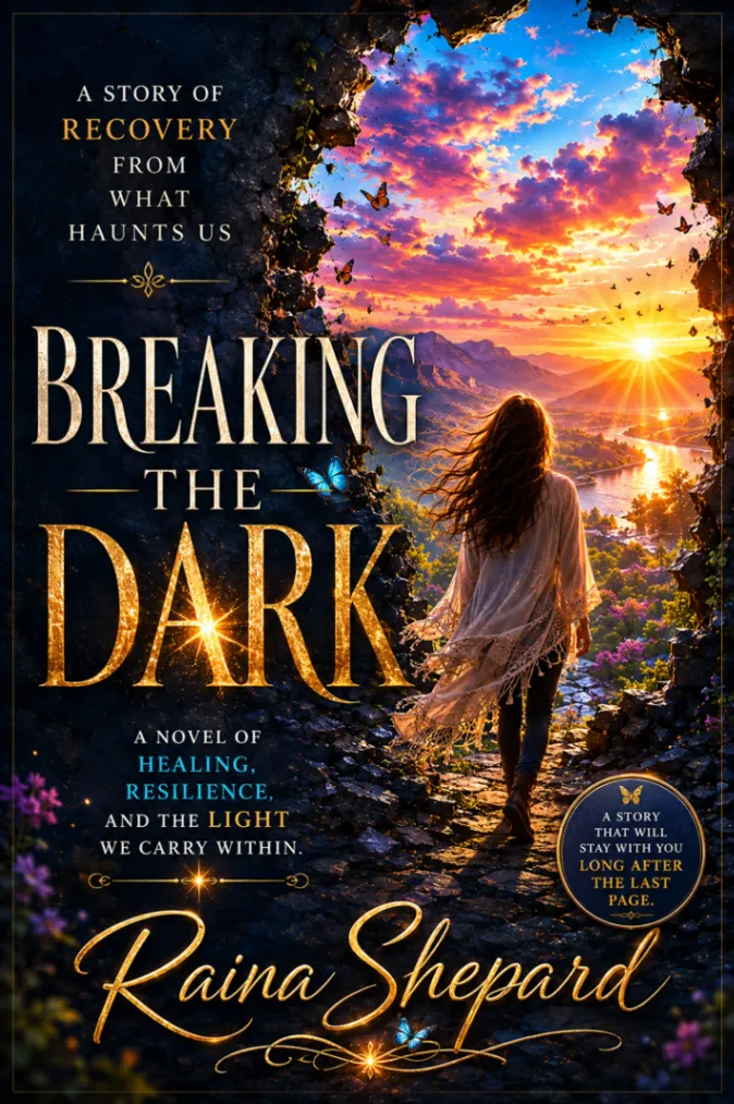 Breaking the Dark novel cover by Raina Shepard