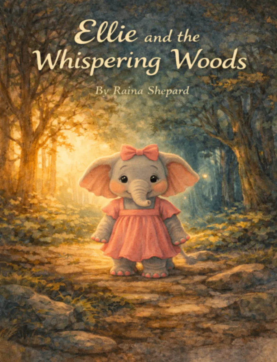 Ellie and the Whispering Woods book cover by Raina Shepard