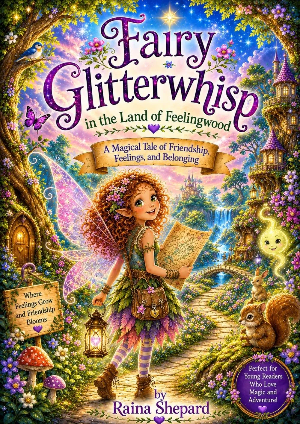Fairy Glitterwhisp in the Land of Feelingwood book cover